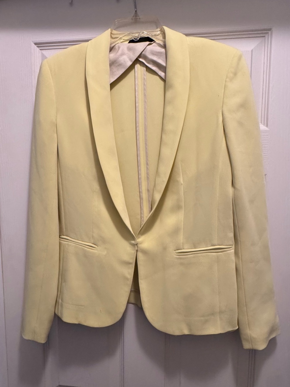Rag & Bone Classic Yellow Shawl Collar Blazer